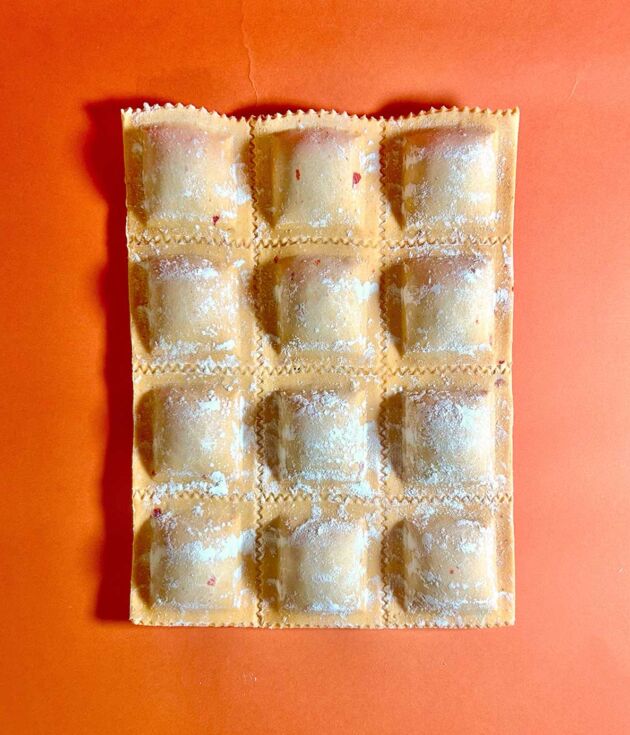 Raviolones de txangurro
