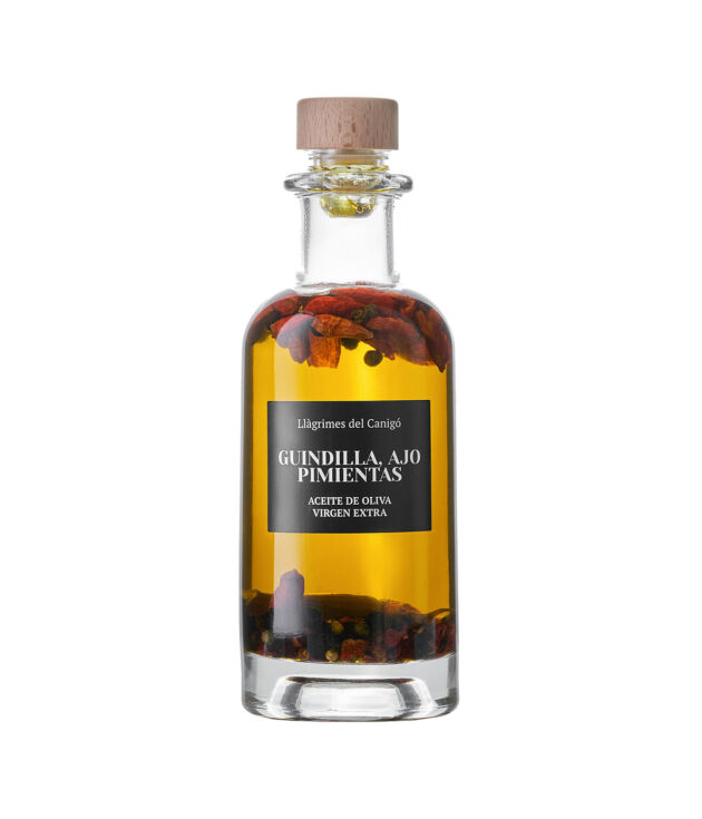 Aceite guindilla, ajo y pimienta